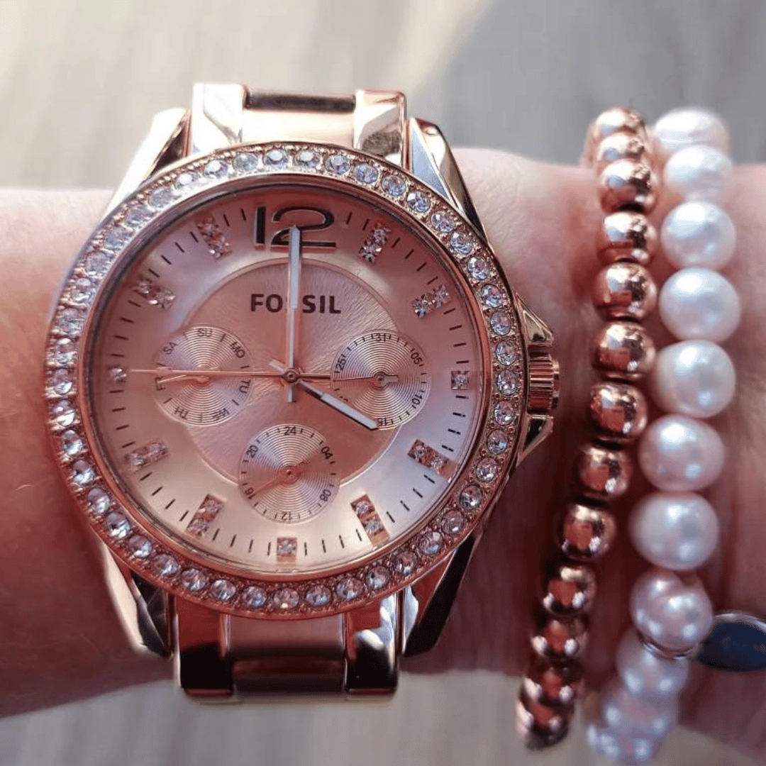 Fossil ES2811 Riley Multifunction Montres Big Time Watches