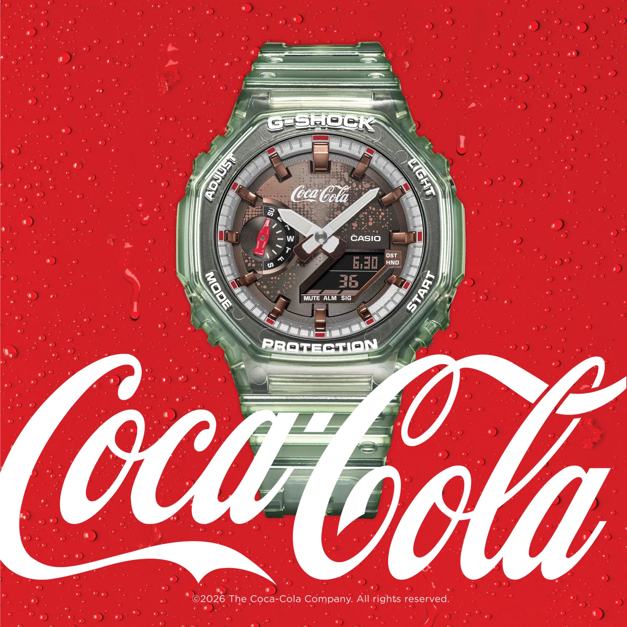 G-Shock • GA2100CC-3A • Analog-Digital Coca-Cola® Collab – Montres G-Shock • GA2100CC-3A • Analog-Digital Coca-Cola® Collab – Montres