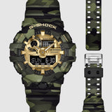 G-Shock • GA700CMG-3A • Analog-Digital Bold Camo Series