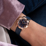 Guess • GW0761L2 • Blue Rose Gold Tone Analog Women's Watch