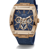 Guess • GW0786G2 • Blue Rose Gold Tone Multi-function Watch