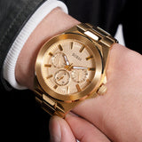 Guess • GW0798G2 • Gold Tone Multi-function Watch