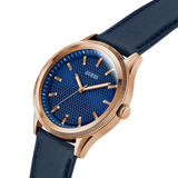 Guess • GW0846G2 • Navy Rose Gold Tone Analog Men's Watch