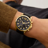 Guess • GW0913G2 • Black Gold Tone Multi-function Men's Watch