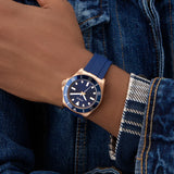 Guess • GW0969G3 • Blue Rose Gold Tone Analog Men's Watch