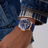 Guess • GW0969G3 • Blue Rose Gold Tone Analog Men's Watch