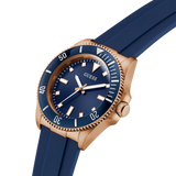 Guess • GW0969G3 • Blue Rose Gold Tone Analog Men's Watch