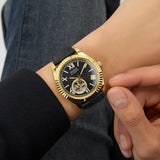 Guess • GW0985G2 • Black Gold Tone Automatic Men's Watch