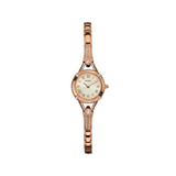 Guess - U0135L3 - Femme - Petite montre en cristal doré rose