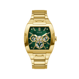 Guess - GW0456G3-Montre multifonction dorée et verte