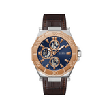 Guess • GW0704G2 • Montre multifonction bicolore marron pour homme