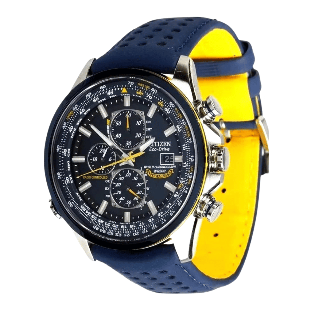 Citizen World Chronograph A T AT8020 03L Montres Big Time Watches