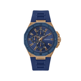 Guess • GW0803G2 • Blue Rose Gold Tone Multi-function Men's Watch