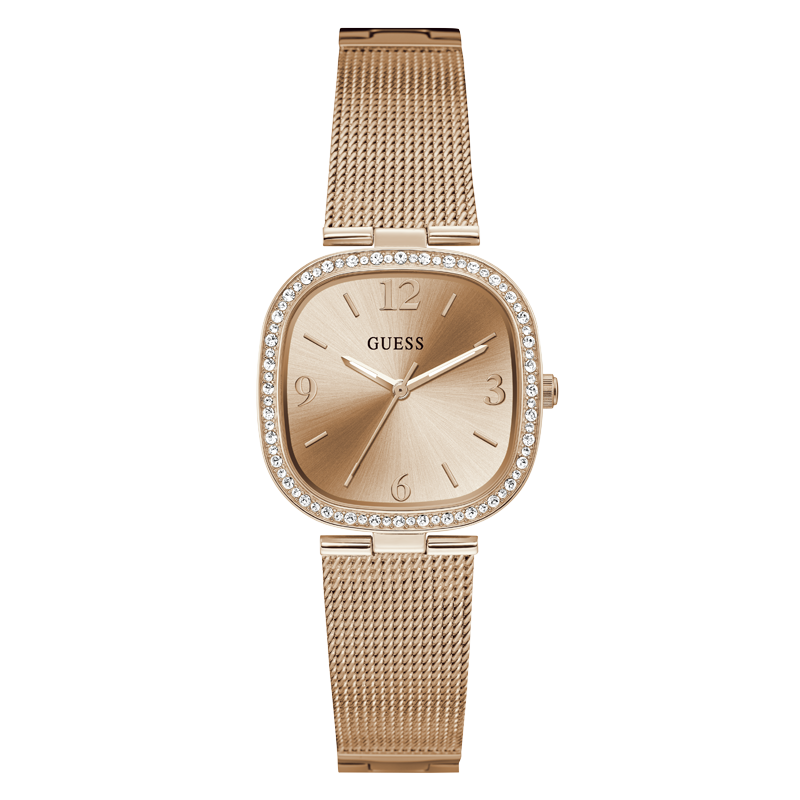 Guess -GW0354L3 - Montre analogique en maille doré rose