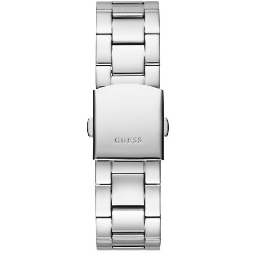 GUESS Silver Tone Diamond Analog Watch Silver