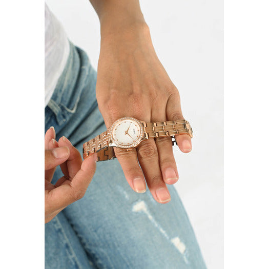 Guess ring rose gold best sale